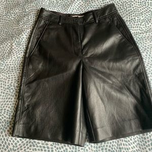 Aritzia Babaton Adrian Leather Shorts